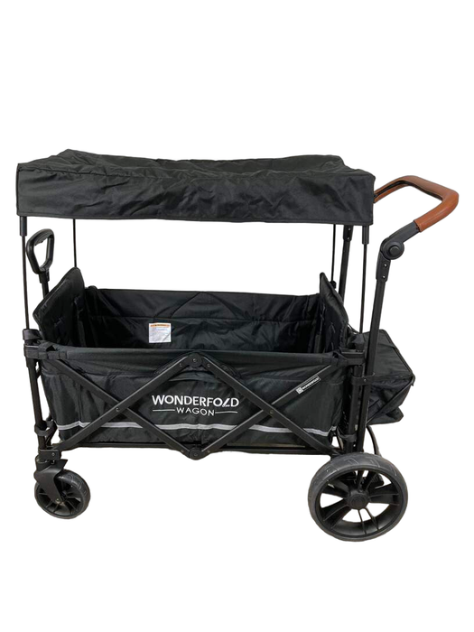 Wonderfold X2 Push + Pull Double Stroller Wagon, 2022, Stealth Black