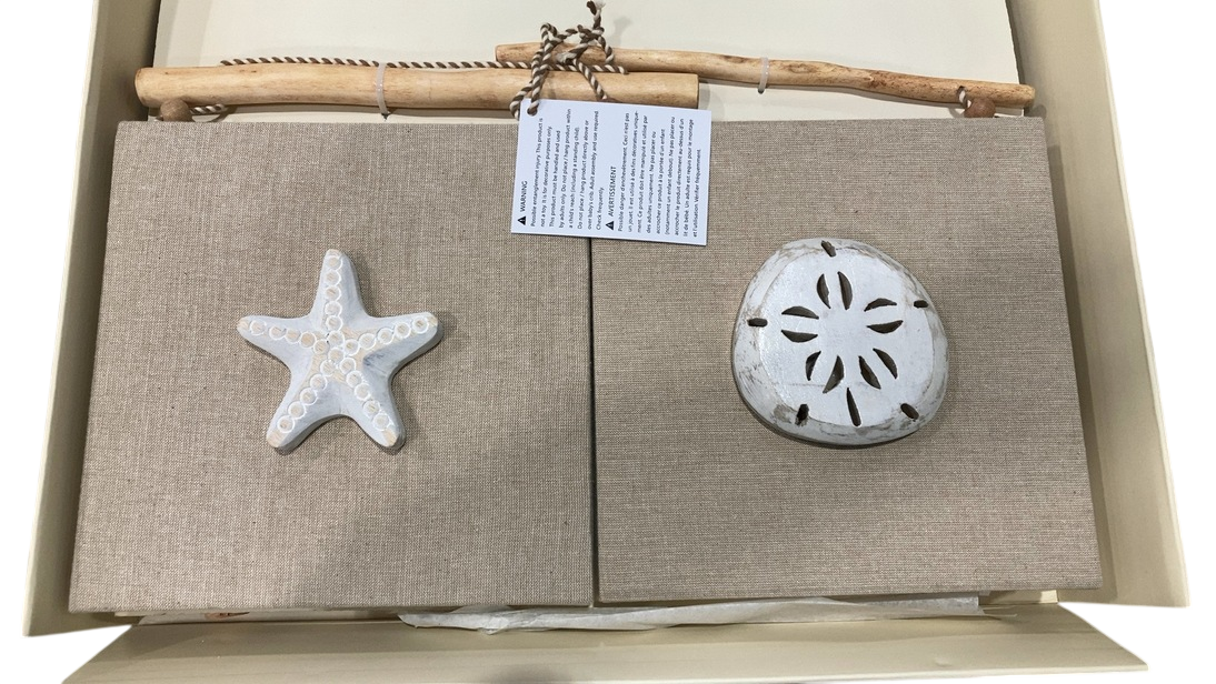Shop Crane Baby Cove 3-Piece Beach Themed Wall Decor, Beige at GoodBuy Gear