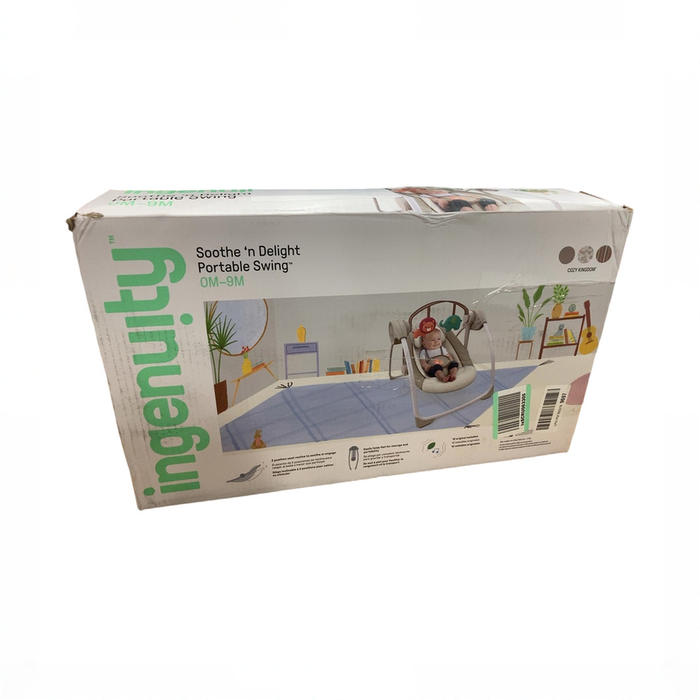 Shop Bright Starts Portable Swing, Comfort & Harmony Cozy Kingdom at GoodBuy Gear
