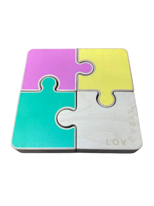 used Lovevery 4 Piece Chunky Puzzle