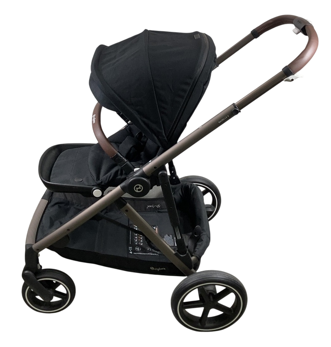 Shop Cybex Gazelle S Modular Stroller, 2022, Moon Black, Taupe Frame at GoodBuy Gear