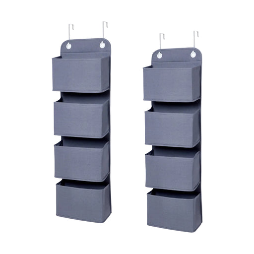 Shop Sprucely Over the Door Storage Organizer 2 Pack, Grey at GoodBuy Gear