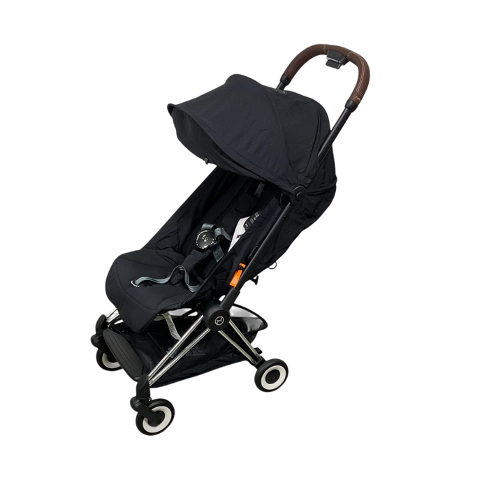 Shop Cybex Coya Stroller, 2024, Chrome, Sepia Black at GoodBuy Gear