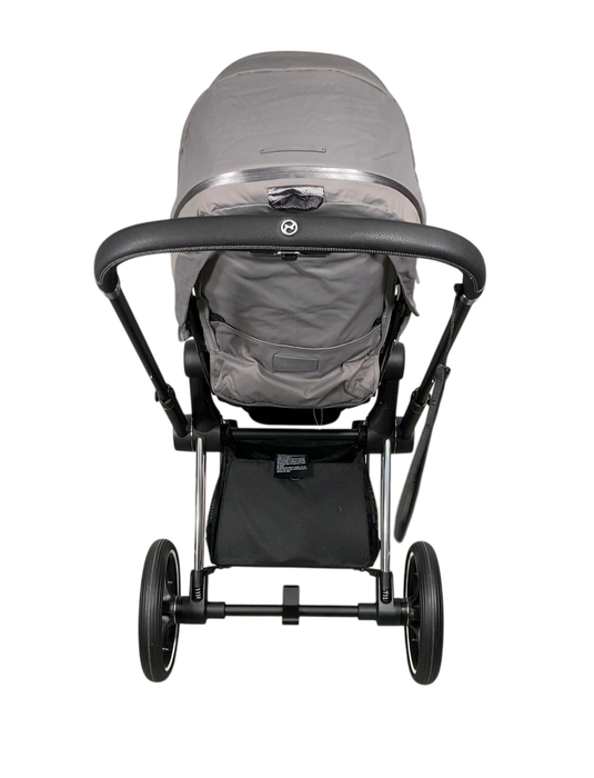 Shop Cybex PRIAM Stroller, 2019, Manhattan Grey, Chrome With Black Details at GoodBuy Gear