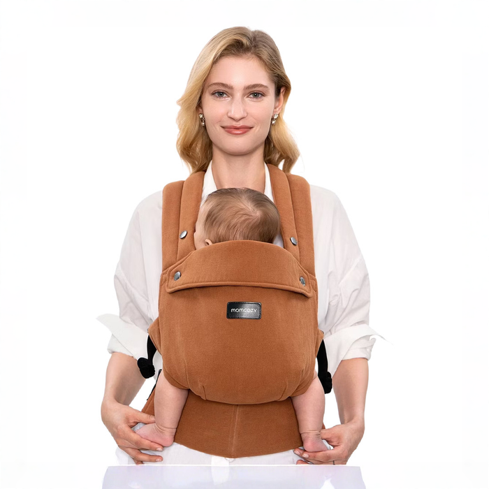 Shop Momcozy 3-in-1 PureHug Baby Carrier (Model BC001), Cotton Linen, Sepia at GoodBuy Gear