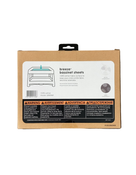 Shop 4moms Breeze Cotton Bassinet Sheet, 2 Pack, White & Grey Crosshatch at GoodBuy Gear