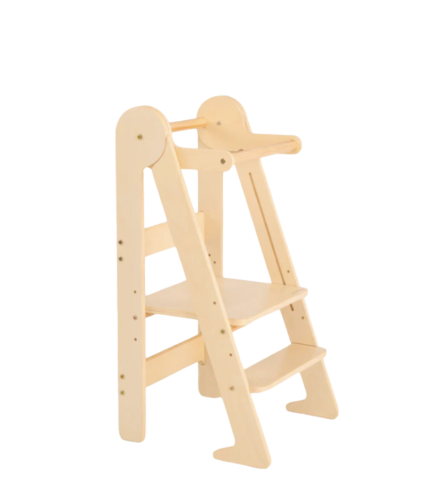 Piccalio Foldable Toddler Tower, Natural