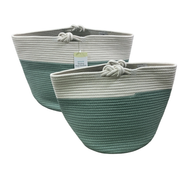 Shop Sprucely Nesting Rope Baskets Set Of 2 at GoodBuy Gear