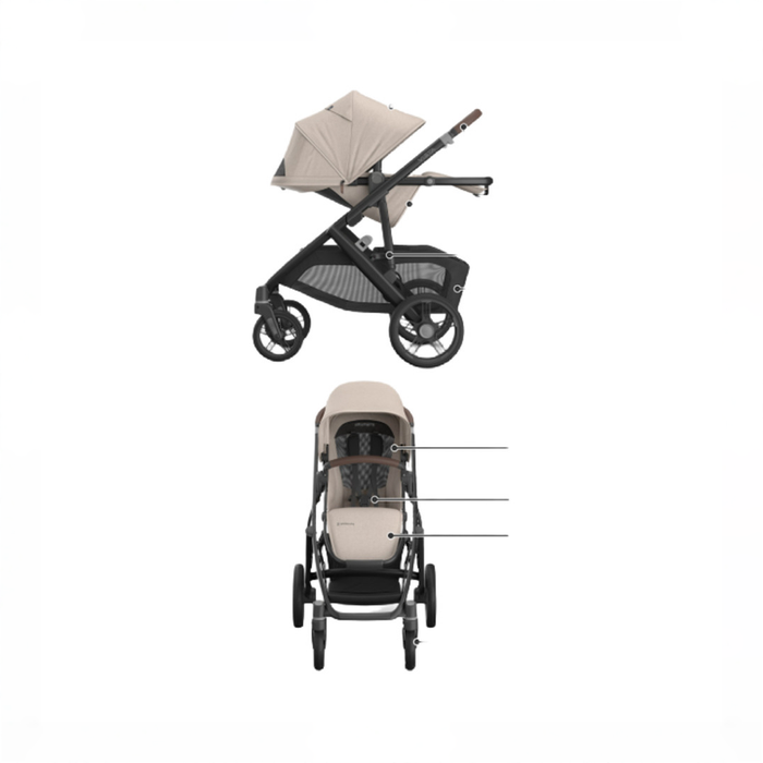 Shop UPPAbaby Vista V3 Stroller, 2026, Ada (Sandstone Mélange) at GoodBuy Gear