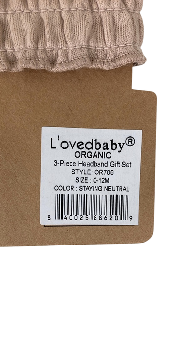 Shop L'ovedbaby Organic Smocked Headband 3-Pack, Staying Neutral at GoodBuy Gear