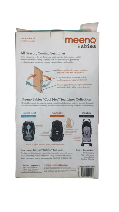 Shop Meeno Babies Cool Mee Car Seat Liner, Baby Blue at GoodBuy Gear