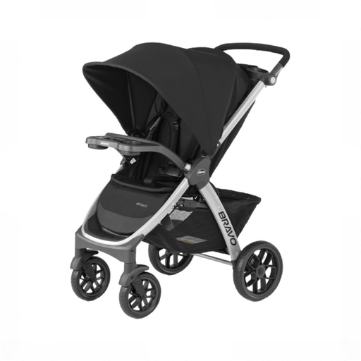 Shop Chicco Bravo Quick-Fold Stroller, 2026, Black at GoodBuy Gear