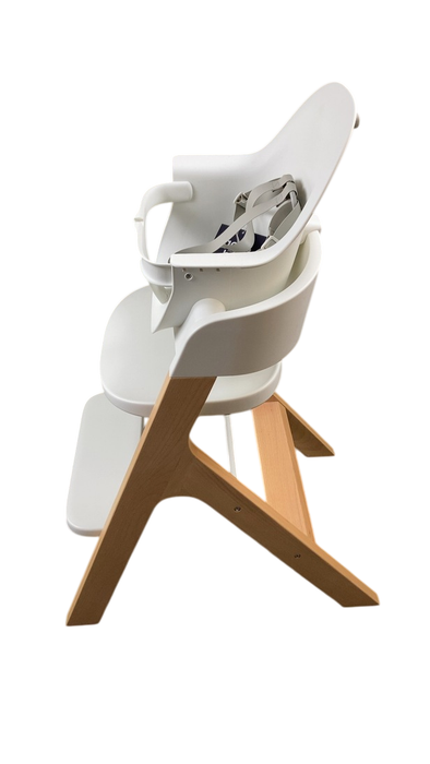 Shop Mockingbird High Chair, 1.0, Natural Beech, White at GoodBuy Gear