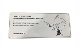 Shop Bumbleride Indie Twin Car Seat Adapter Single for Nuna/Cybex/Maxi Cosi, Black at GoodBuy Gear