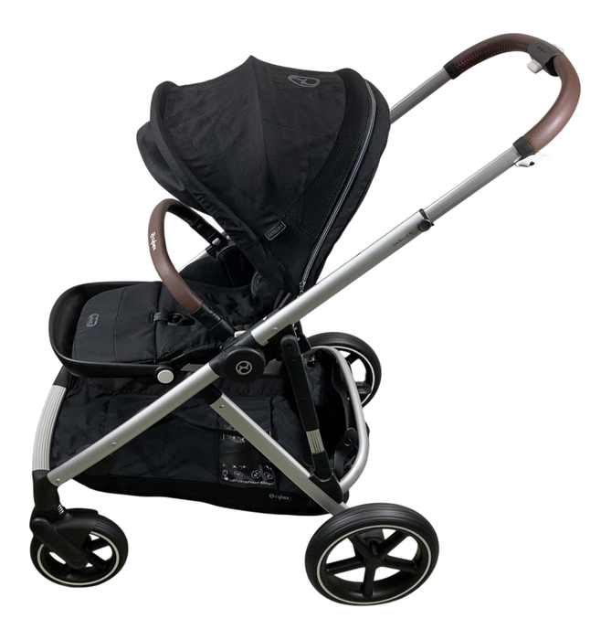 Shop Cybex Gazelle S Modular Stroller, 2023, Moon Black, Silver Frame at GoodBuy Gear
