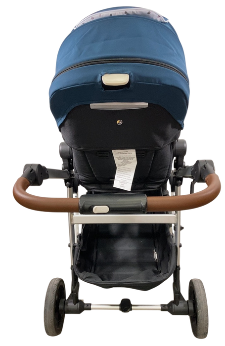 Shop Mockingbird Single to Double 2.0 Stroller, 2024, Sea, Silver With Penny Leather, Watercolor Drops at GoodBuy Gear
