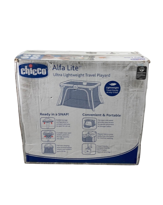 Shop Chicco Alfa Lite Lightweight Travel Playard, Midnight at GoodBuy Gear
