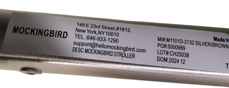 Shop Mockingbird Single to Double 2.0 Stroller, 2024, Black, Silver With Penny Leather, Windowpane at GoodBuy Gear