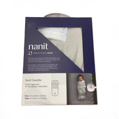 Shop Nanit Breathing Wear Swaddle, Pebble Grey, Small (0-3m) at GoodBuy Gear