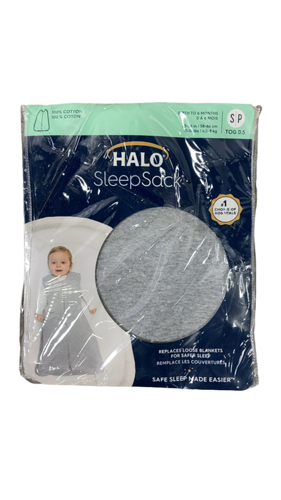 Shop Halo Cotton Sleepsack, Heather Grey, S at GoodBuy Gear