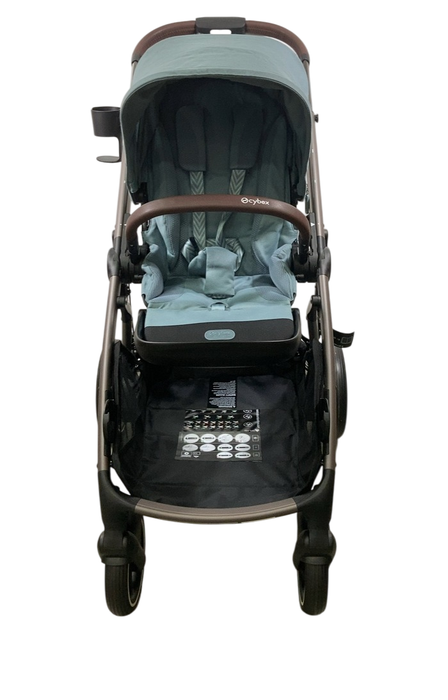 Shop Cybex e-Gazelle S Stroller, 2024, Stormy Blue, Taupe at GoodBuy Gear