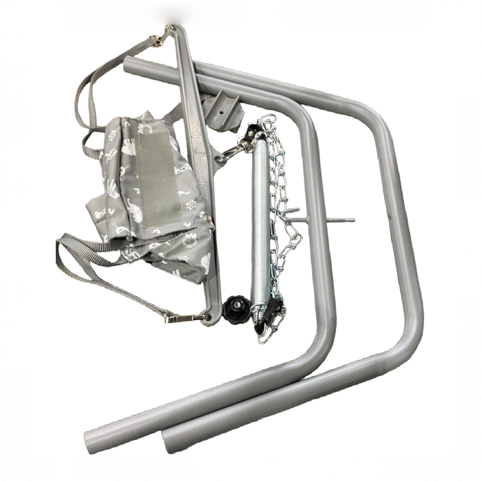 Shop DRAFT - Jolly Jumper Baby Jumper Classic With Stand, Gray Safari at GoodBuy Gear
