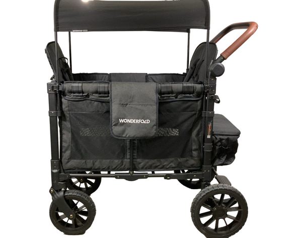 w2 luxe 2-passenger multifunctional stroller wagon Wonderfold W2 Luxe Multifunctional Double Stroller Wagon, Volcanic Bla