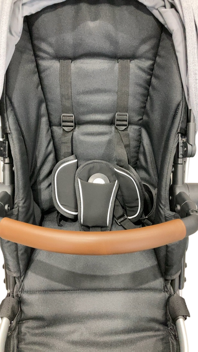 Shop Mockingbird Single to Double 2.0 Stroller, Heather Grey, Silver With Penny Leather, 2025, Solid Grey at GoodBuy Gear