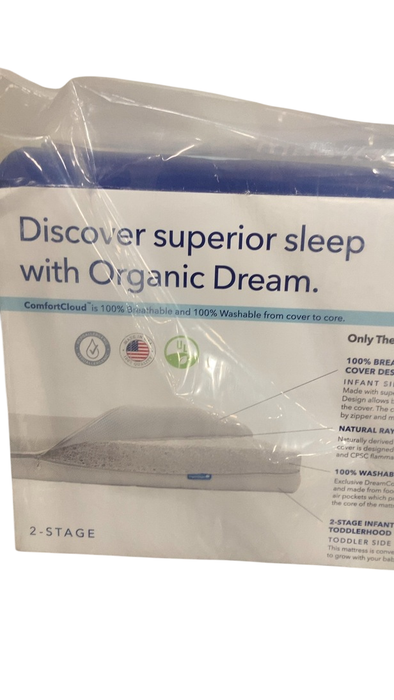 Shop Organic Dream ComfortCloud 2-Stage Crib Mattress, Grey at GoodBuy Gear