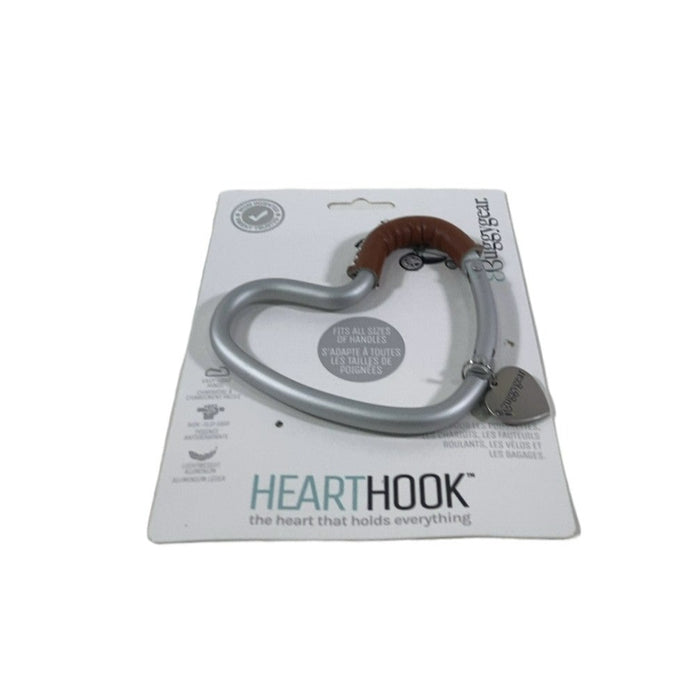 Buggygear Heart Shaped Hook, Silver/Brown