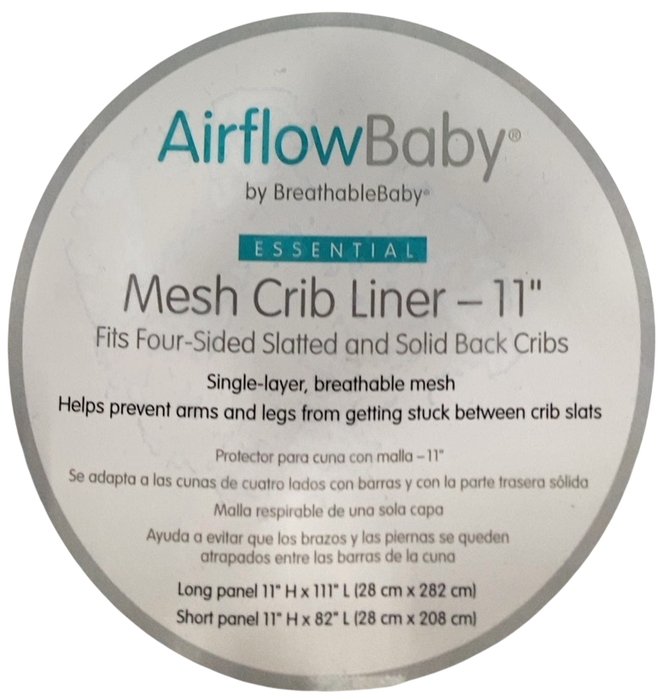 Shop AirFlowBaby Crib Bumper, White, 11" at GoodBuy Gear