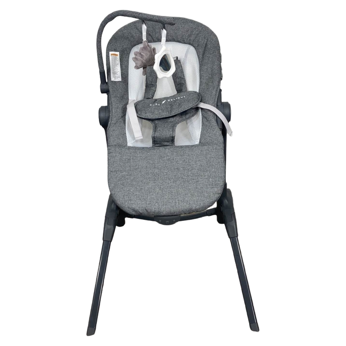 Shop Baby Delight Bloom Soothing Adjustable Lounger, Charcoal Tweed at GoodBuy Gear