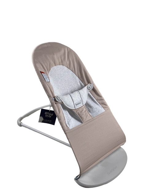 used BabyBjorn Bouncer Balance, Beige/Grey, Light Gray Frame, Cotton