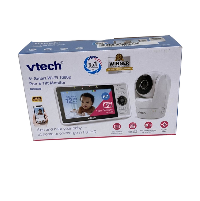 Shop VTech 5” Smart WiFi 1080p Pan & Tilt Monitor at GoodBuy Gear
