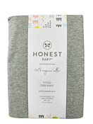 used Honest Company Organic Fitted Crib Sheet, Grey