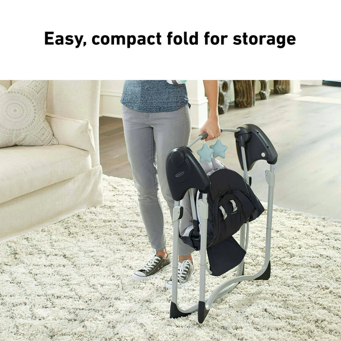 Graco Slim Spaces Compact Baby Swing, Tilden