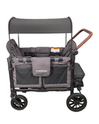 secondhand Wonderfold W4 Luxe Quad Stroller Wagon, Charcoal Grey with Black Frame, 2024