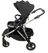 Shop Mockingbird Single to Double 2.0 Stroller, 2024, Black, Silver With Black Leather, Watercolor Drops at GoodBuy Gear