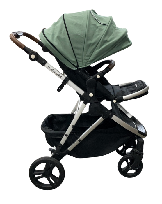 Shop Mockingbird Single 2.0 Stroller, 2025, Sage, Silver With Penny Leather, Windowpane at GoodBuy Gear