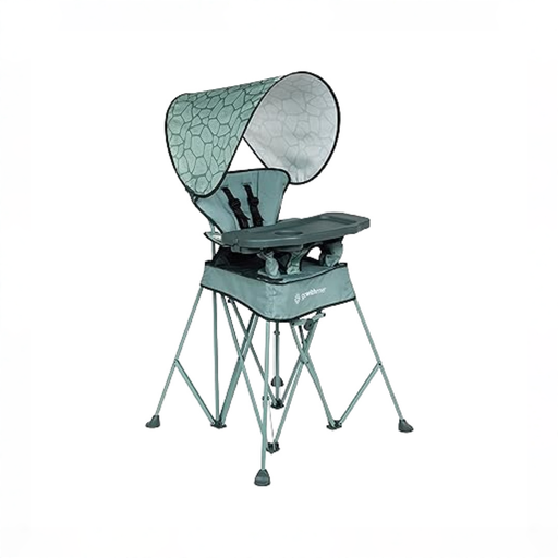 Shop Baby Delight Go With Me Uplift Deluxe Portable High Chair, Green Garden at GoodBuy Gear