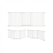Shop Dreambaby Discovery Metal Baby Gate 76.5" Extra Wide 3 Panel, White at GoodBuy Gear