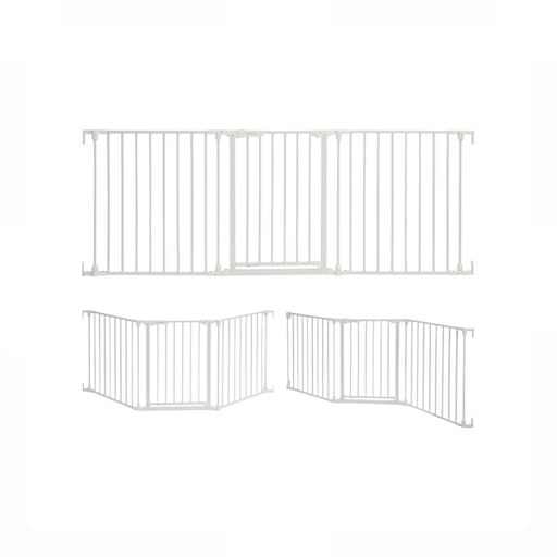 Shop Dreambaby Discovery Metal Baby Gate 76.5" Extra Wide 3 Panel, White at GoodBuy Gear