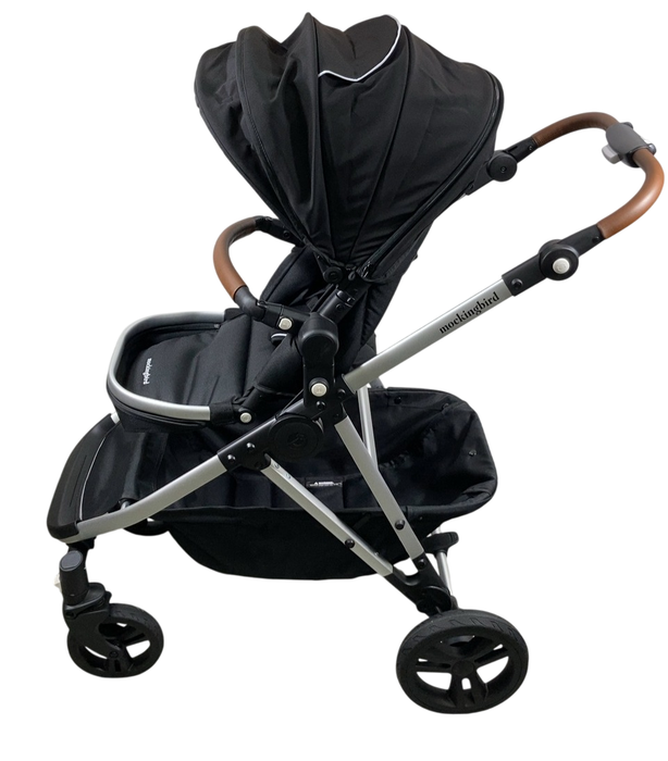 Shop Mockingbird Single to Double 2.0 Stroller, 2025, Black, Silver With Penny Leather, Watercolor Drops at GoodBuy Gear