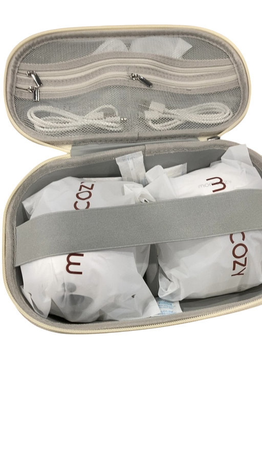 Shop Momcozy All-in-one M5 Double Wearable Breast Pump, Quill Grey/Mint at GoodBuy Gear