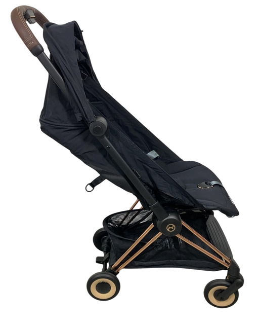 Shop Cybex Coya Stroller, 2023, Rose Gold, Sepia Black at GoodBuy Gear