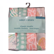 Shop Aden + Anais Cotton Muslin Swaddles Pack of 4, Tropicalia at GoodBuy Gear