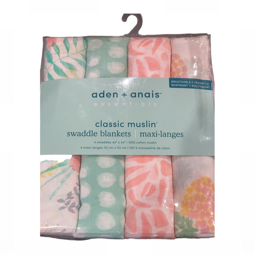 Shop Aden + Anais Cotton Muslin Swaddles Pack of 4, Tropicalia at GoodBuy Gear
