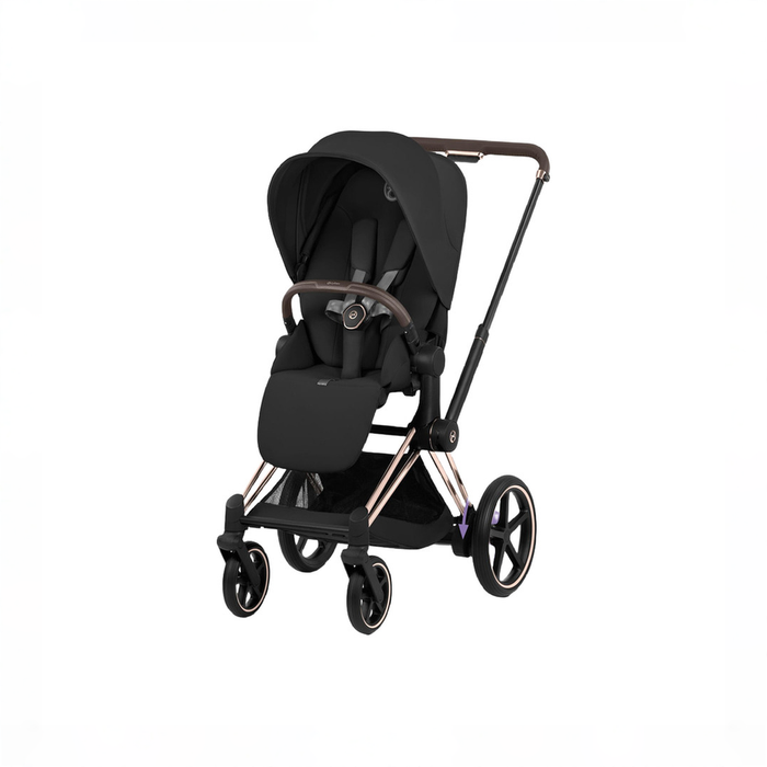 Shop Cybex E-PRIAM2 Stroller, 2024, Rose Gold, Sepia Black at GoodBuy Gear