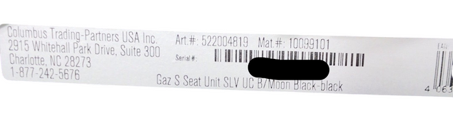 Shop Cybex Gazelle S Seat Unit, Black Frame, Moon Black at GoodBuy Gear