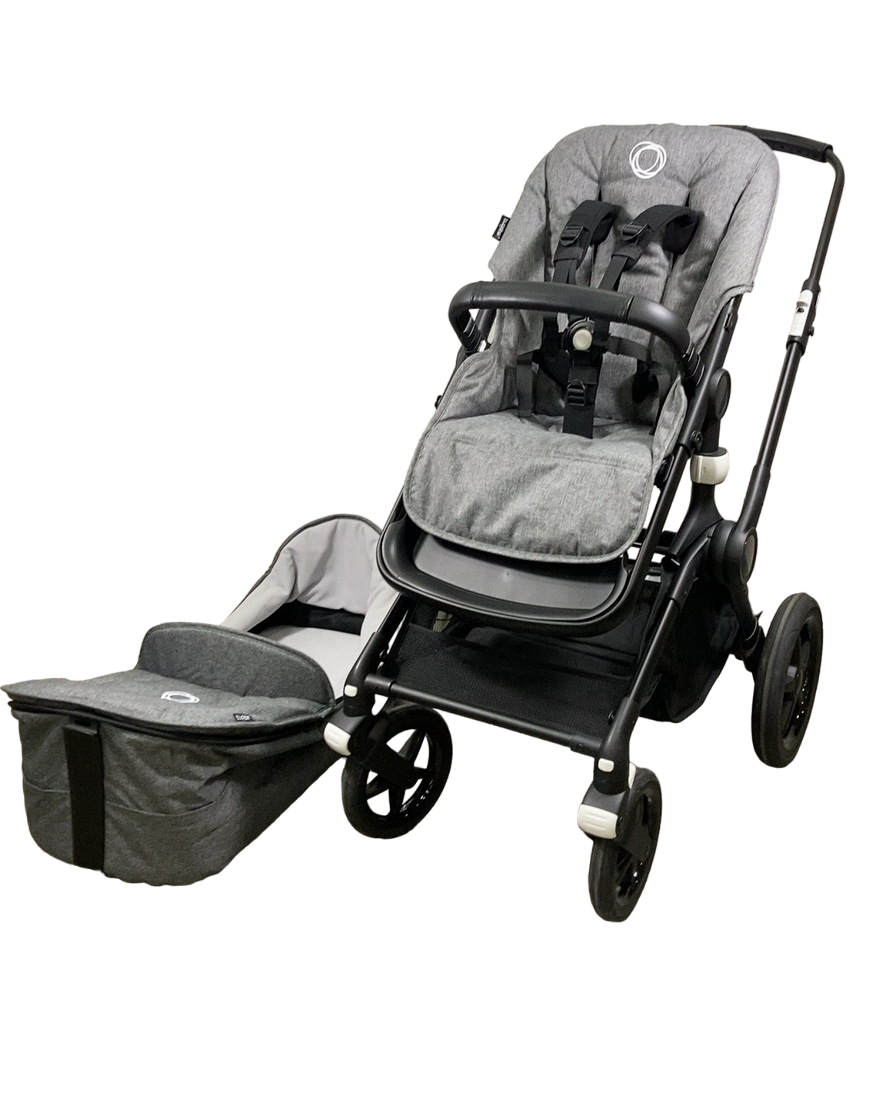 bugaboo fox 3 grey melange Bugaboo Fox 3 Stroller, 2021, Black, Grey Melange, No Canopy